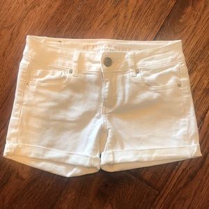 American Eagle Outfitters Midi White jeans Shorts